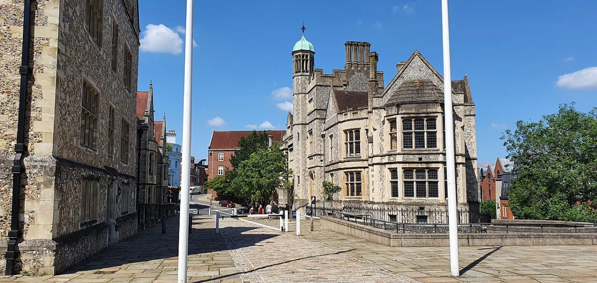 Winchester City Council's offices at the Castle, where the Local Plan was adopted in March 2026
